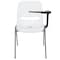 Flash Furniture White Ergonomic Shell Chair with Left Handed Flip-Up Tablet Arm RUT-EO1-WH-LTAB-GG - alternate 5